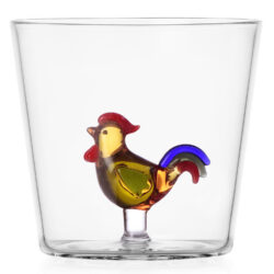 Ichendorf Milano designové sklenice na vodu Animal Farm Tumbler Rooster