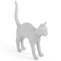 Výprodej Seletti designové stolní lampy Jobby The Cat - bílá