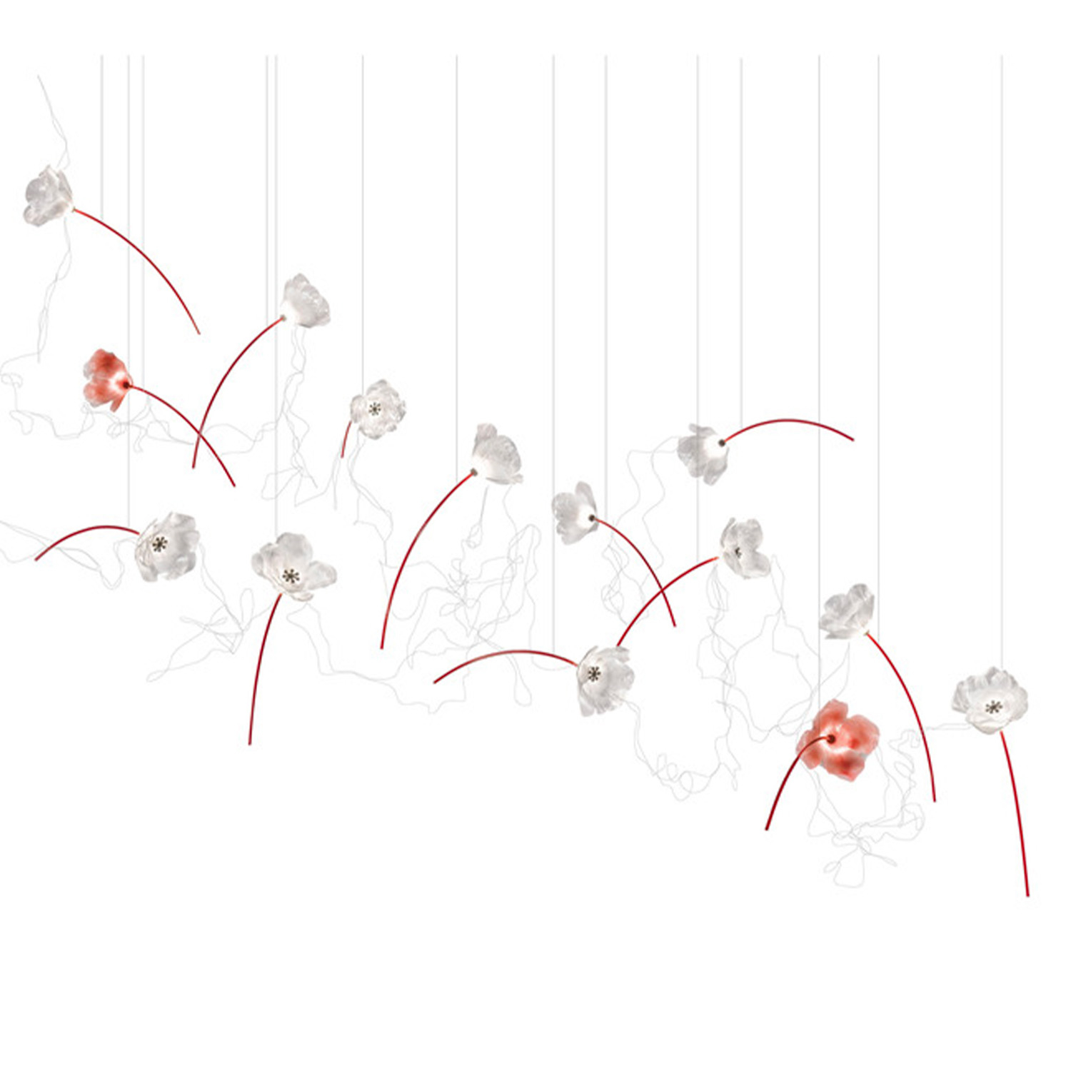 Slamp designová závěsná svítidla Poppy Suspension 14