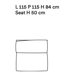 Tacchini designové sedačky Butter Sofa Left-Hand Curved Backrest Terminal Module F