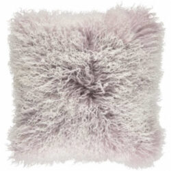 Natures Collection designové kožešinové polštáře Tibetan Sheepskin Snow Collection (60 x 60 cm)
