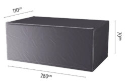 Platinum designové zahradní ochranné plachty na nábytek AeroCovers (280 x 110 cm)