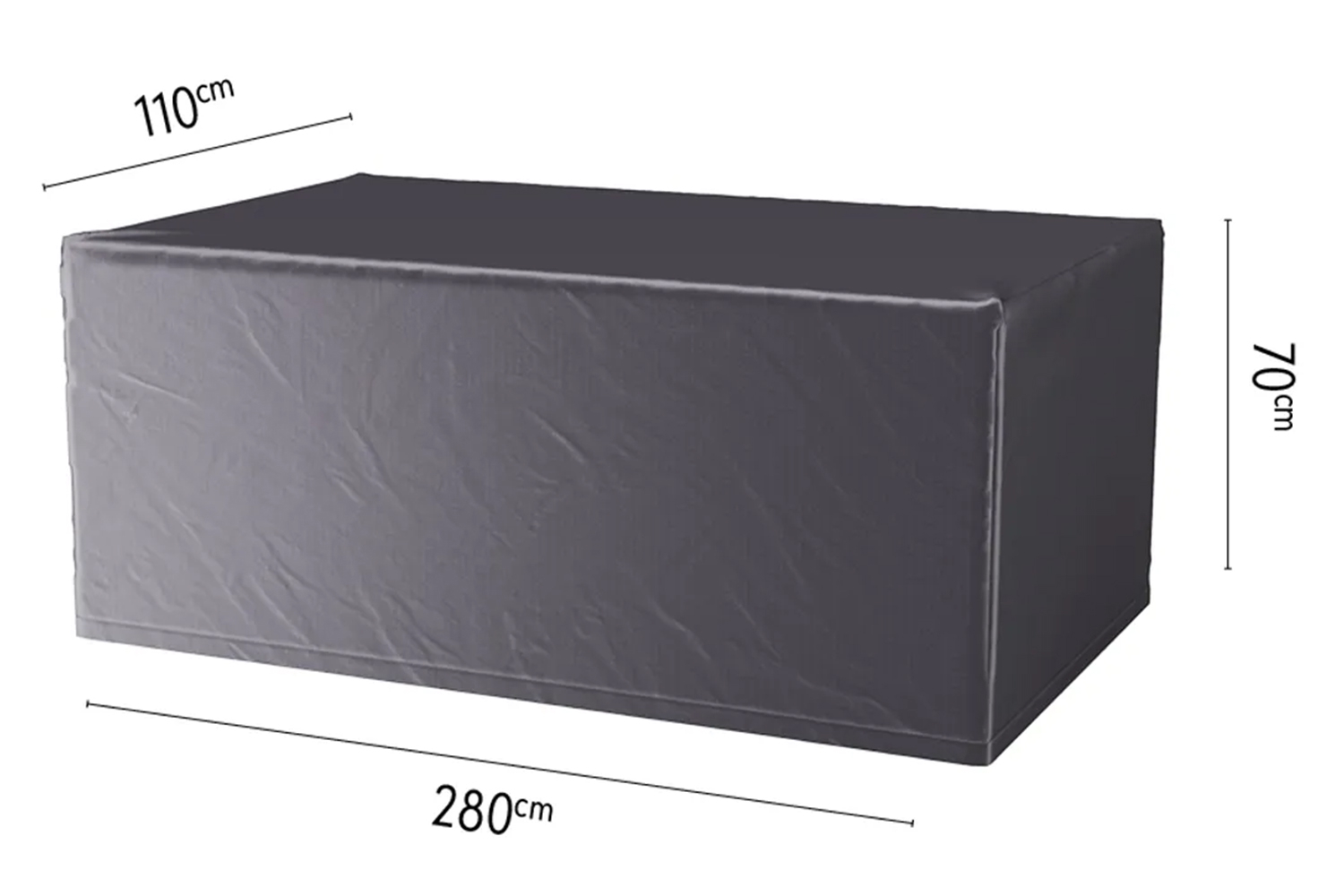 Platinum designové zahradní ochranné plachty na nábytek AeroCovers (280 x 110 cm)