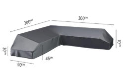 Platinum designové zahradní ochranné plachty na nábytek AeroCovers (300 x 300 x 90 cm)