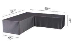 Platinum designové zahradní ochranné plachty na nábytek AeroCovers (235 x 235 x 100 cm)