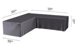 Platinum designové zahradní ochranné plachty na nábytek AeroCovers (325 x 325 x 100 cm)