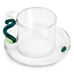 Ichendorf Milano designové šálky Fruits & Flowers Tea Cup White Butterfly w/s