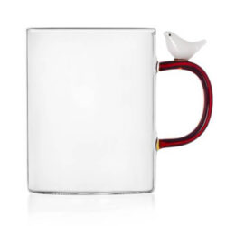 Ichendorf Milano designové skelnice na vodu Mug White Bird