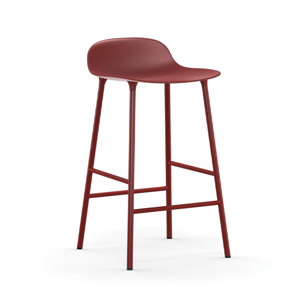 Normann Copenhagen designové barové židle Form Barstool Steel (65 cm)