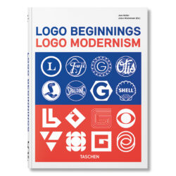 Taschen designové knihy Logo Beginnings. Logo Modernism