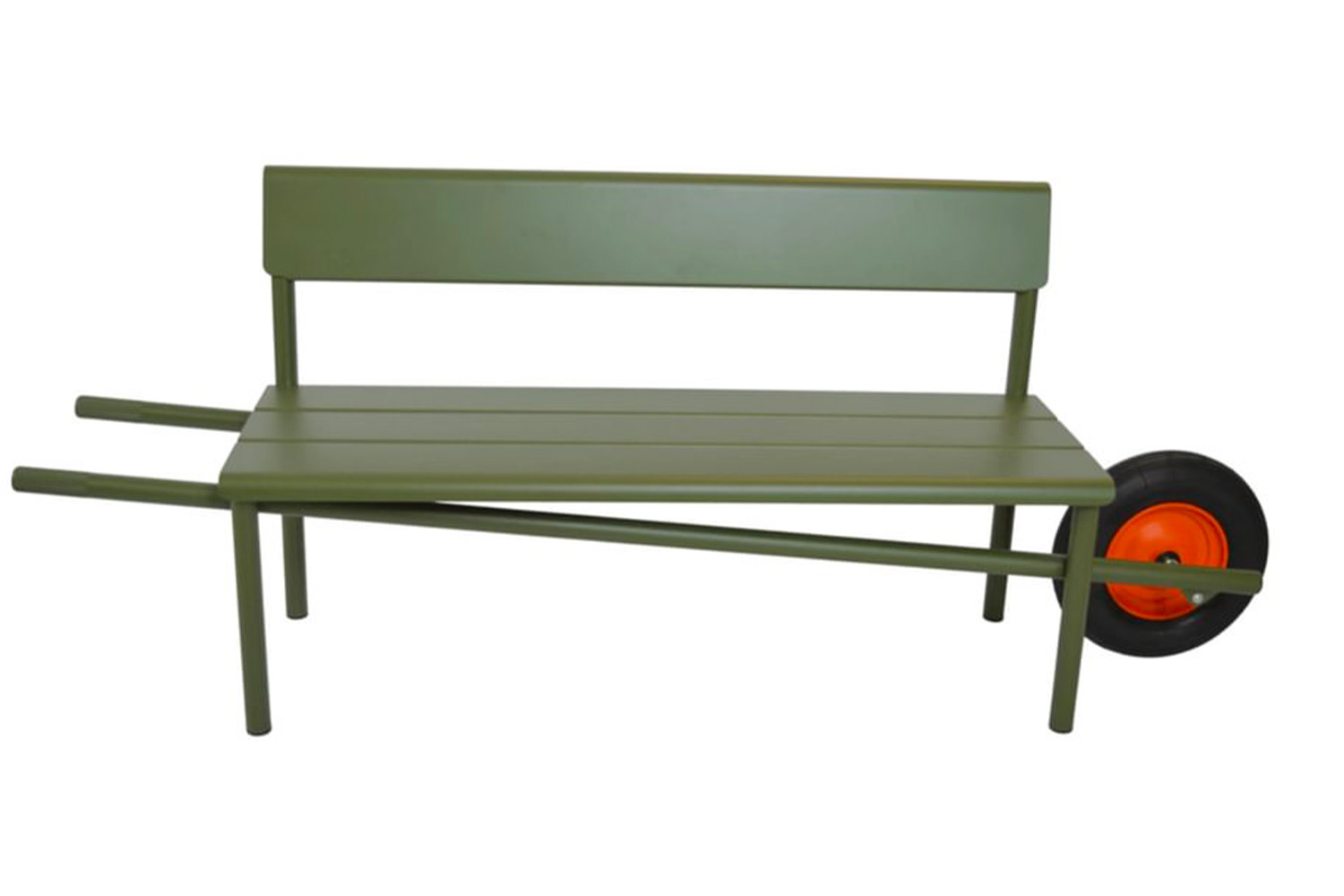 Weltevree designové zahradní lavice Wheelbench Aluminum