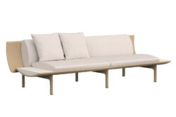 Gandiablasco designové zahradní sedačky Dunne 3 Seater Sofa With Two Tables