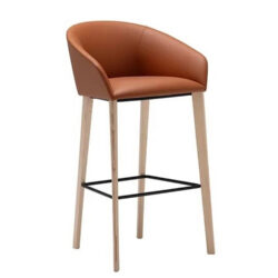 Andreu World designové barové židle Brandy Wood (66 cm)