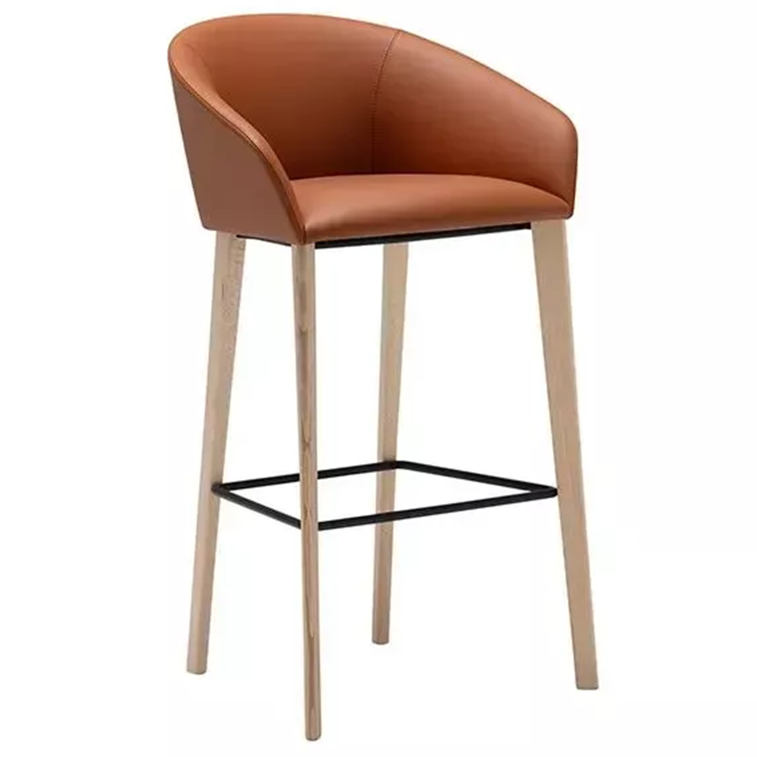 Andreu World designové barové židle Brandy Wood (78cm)