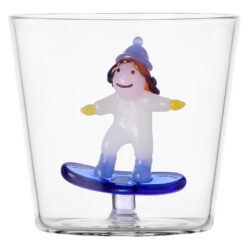 Ichendorf Milano designové sklenice na vodu Snow Games Tumbler Kid And Snowboarding