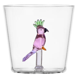 Ichendorf Milano designové sklenice na vodu Talking Trees Tumbler Pink Cockatoo