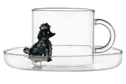Ichendorf Milano designové šálky na čaj Dogs Tea Cup With Saucer Poodle