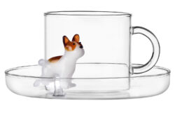 Ichendorf Milano designové šálky na čaj Dogs Tea Cup With Saucer French Bulldog