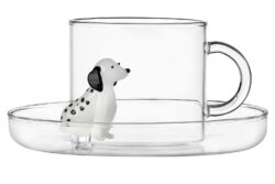 Ichendorf Milano designové šálky na čaj Dogs Tea Cup With Saucer Dalmata