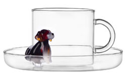 Ichendorf Milano designové šálky na čaj Dogs Tea Cup With Saucer English Foxhound