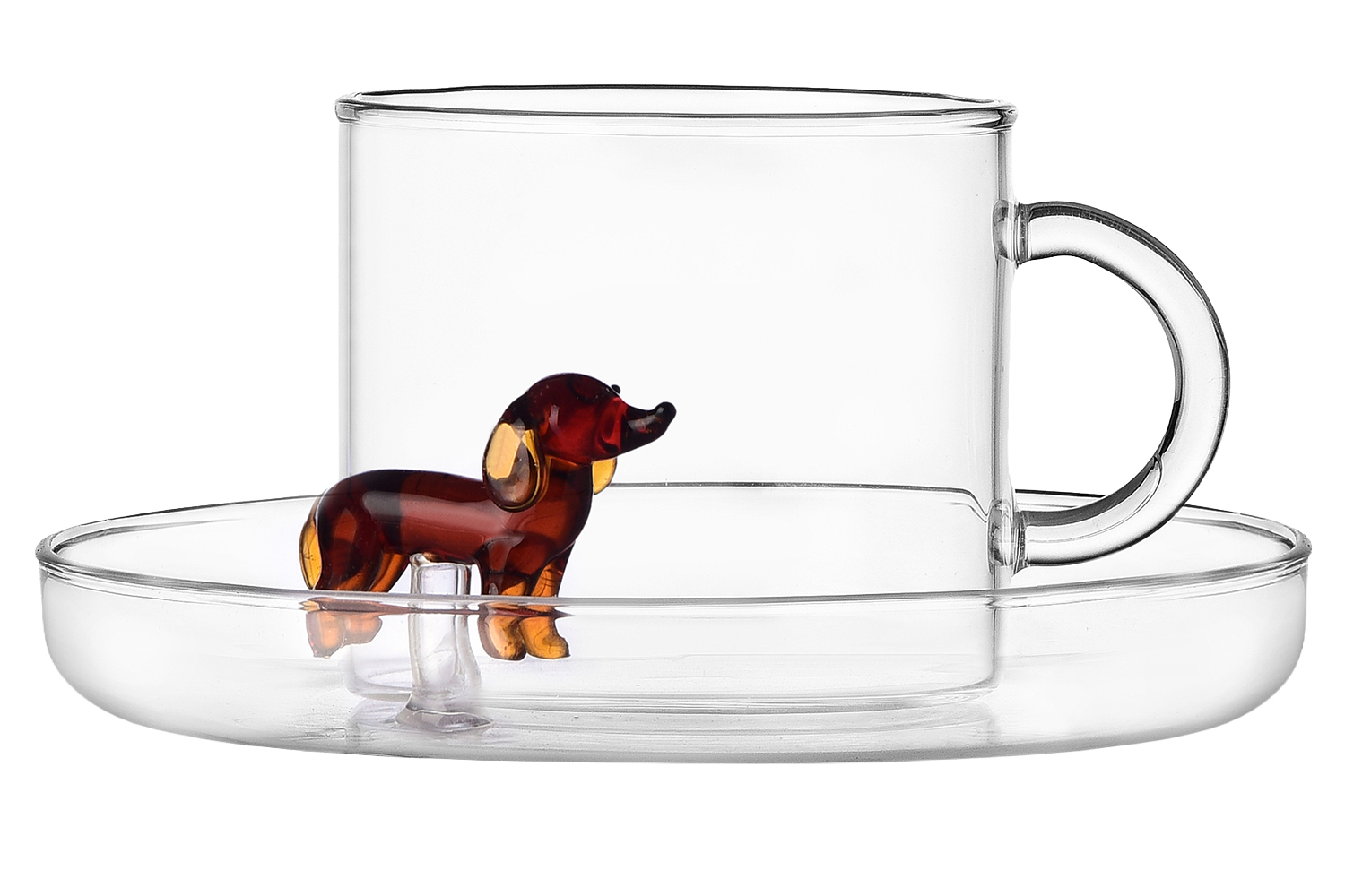 Ichendorf Milano designové šálky na čaj Dogs Tea Cup With Saucer Bassotto