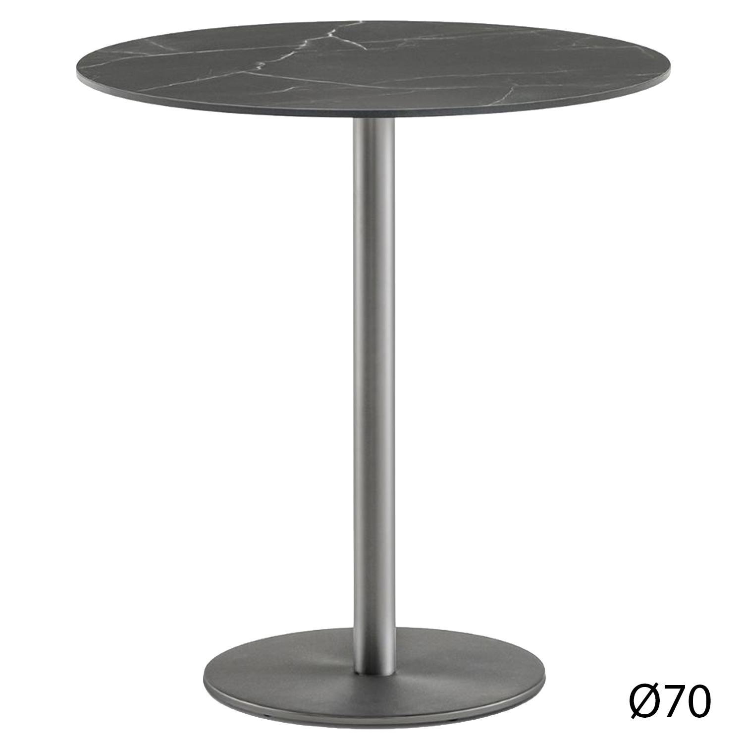 Pedrali designové jídelní stoly Inox 4400 (Ø 70cm)