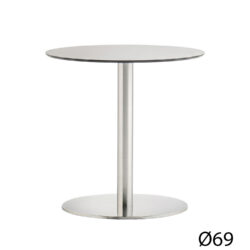 Pedrali designové jídelní stoly Inox 4430 (Ø 69cm)