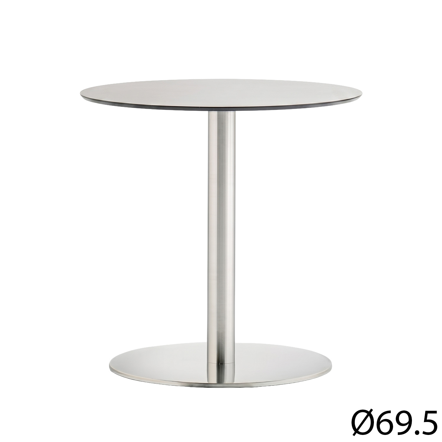 Pedrali designové jídelní stoly Inox 4430 (Ø 69.5 cm)