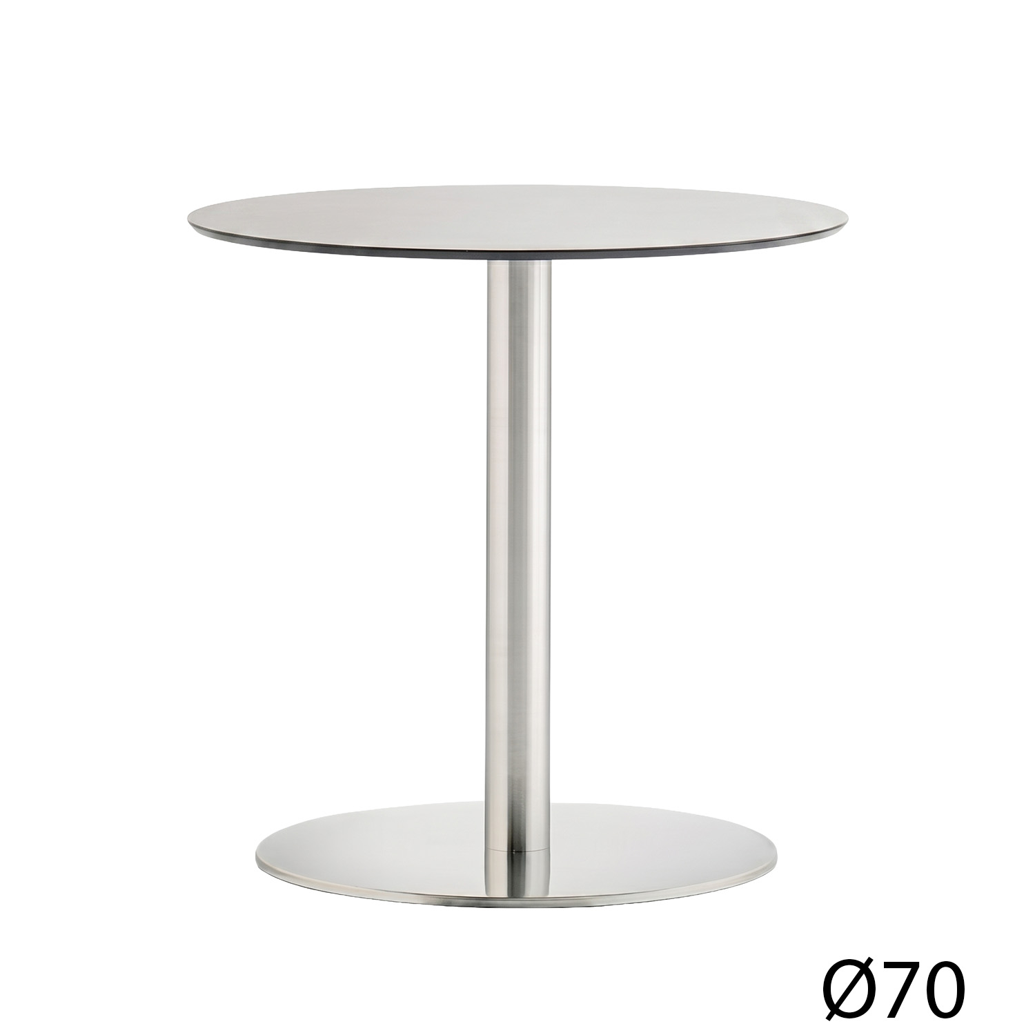 Pedrali designové jídelní stoly Inox 4430 (Ø 70cm)