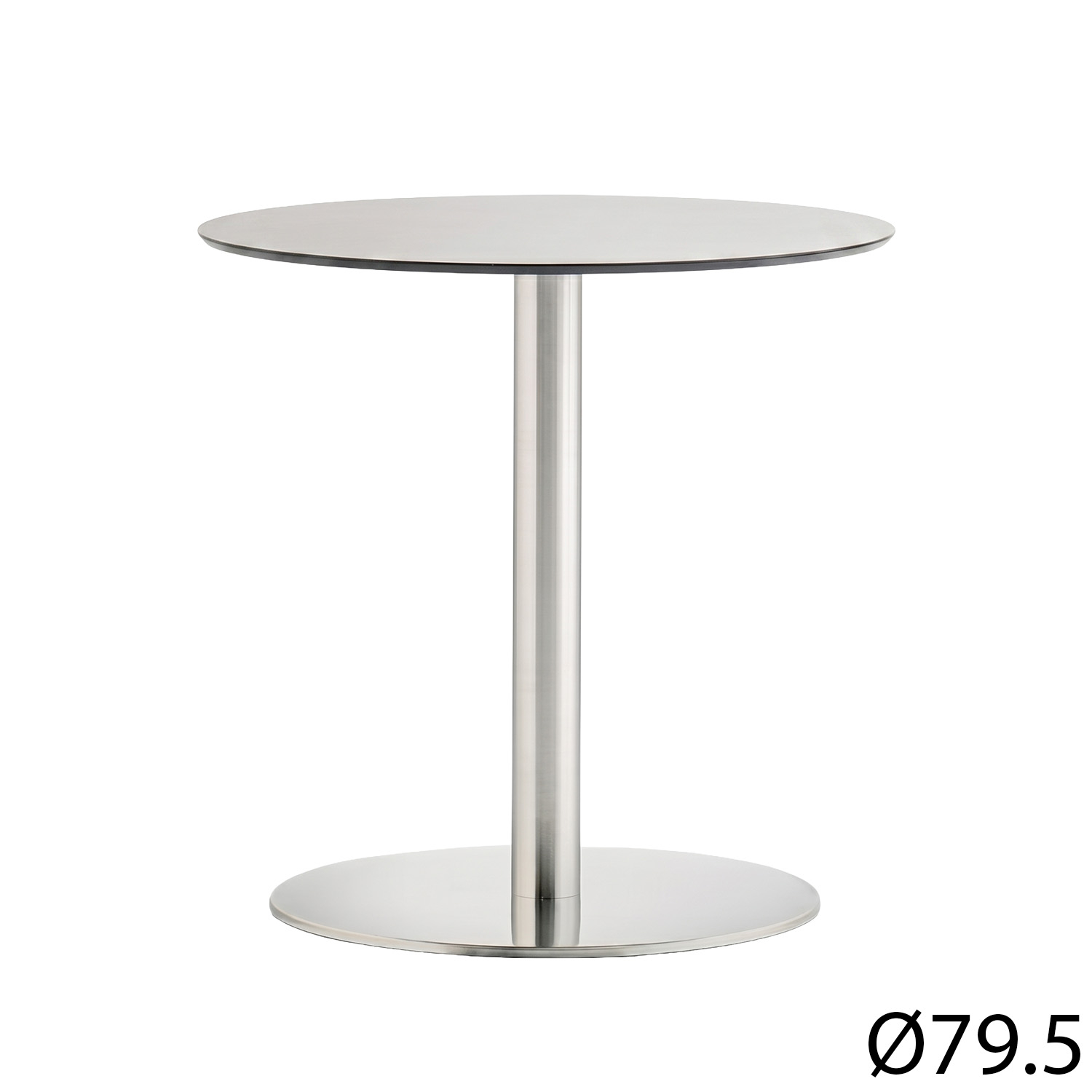 Pedrali designové jídelní stoly Inox 4430 (Ø 79.5 cm)