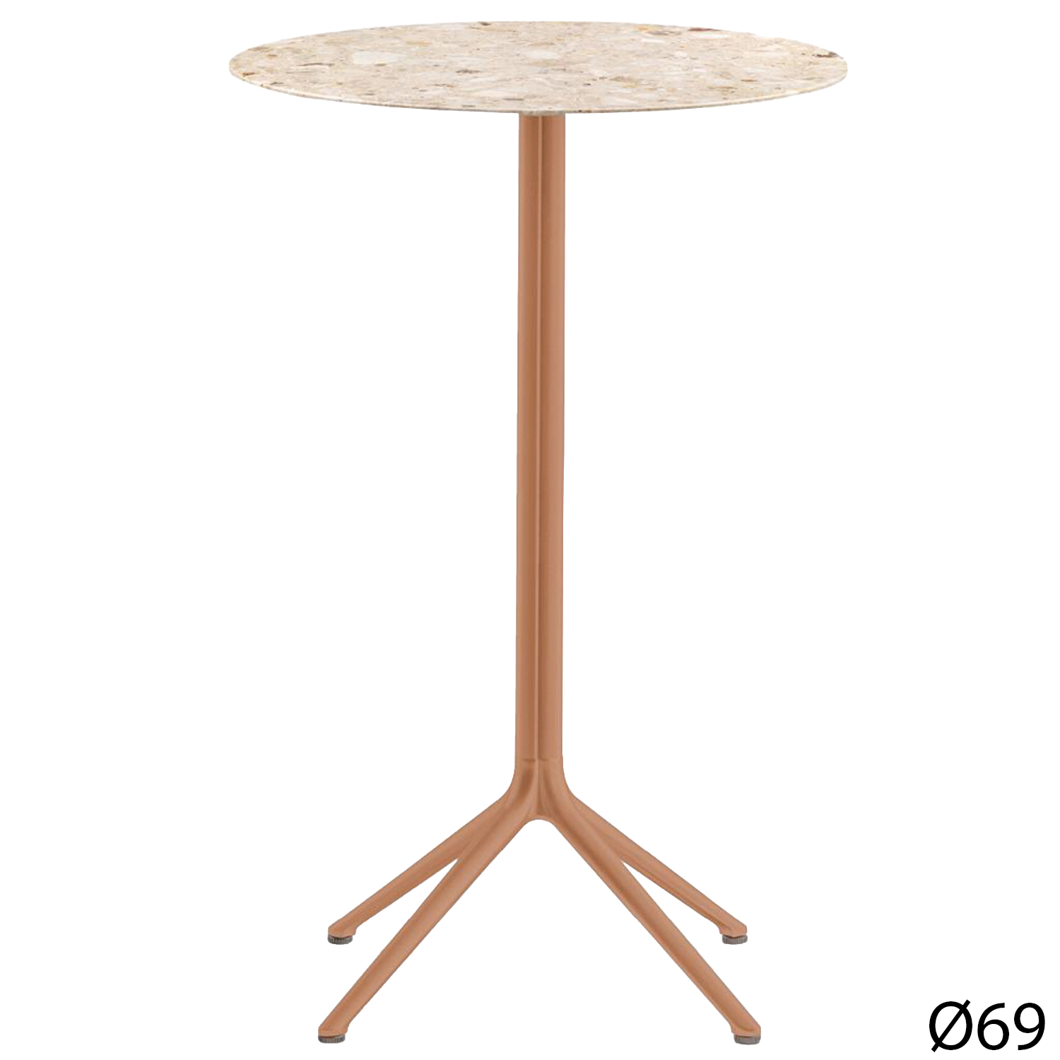 Pedrali designové zahradní kavárenské stoly Elliot 5476 (Ø 69 cm)