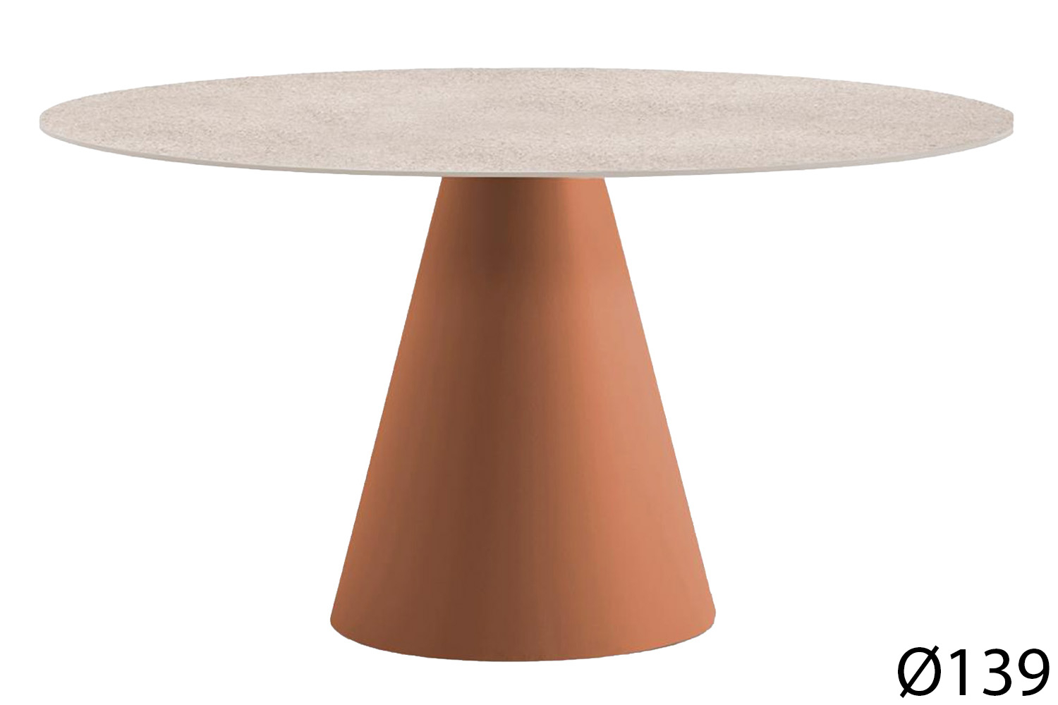 Pedrali designové zahradní jídelní stoly Ikon 869 (Ø 139 cm)