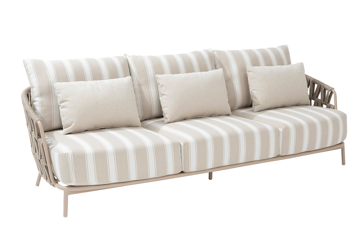 4Season Outdoor designové zahradní sedačky Beverly 3 Seater Lounge Sofa Latte