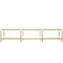 Magis designové regály Steelwood Shelf System (3 elementy)