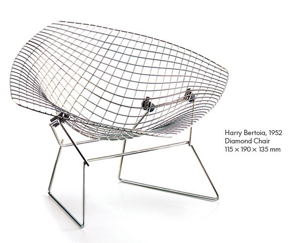 Vitra designové miniatury Diamond Chair