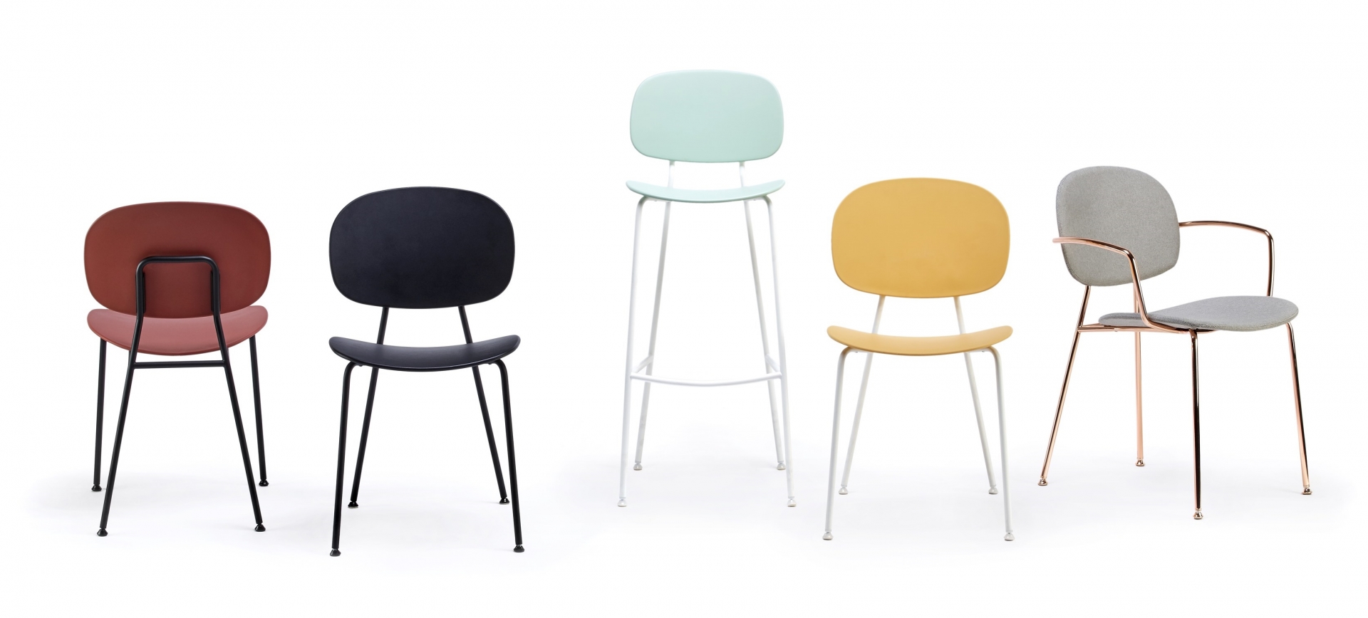 Infiniti designové barové židle Tondina Pop 77cm
