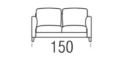 Beltá / Frajumar designové sedačky Slim 150 cm