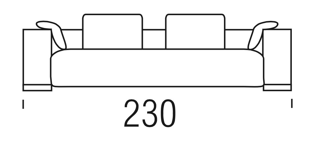 Beltá / Frajumar designové sedačky Suit 230cm