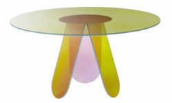 Glas Italia designové jídelní stoly Shimmer (průměr 130 cm)