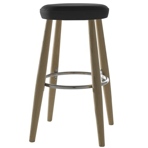 Výprodej Carl Hansen designové barové židle Ch56 (černá kůže kategorie "C"