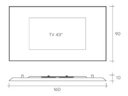 Fiam designové televizní rámy Mirage (pro TV 43")