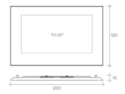 Fiam designové televizní rámy Mirage (pro TV 65")