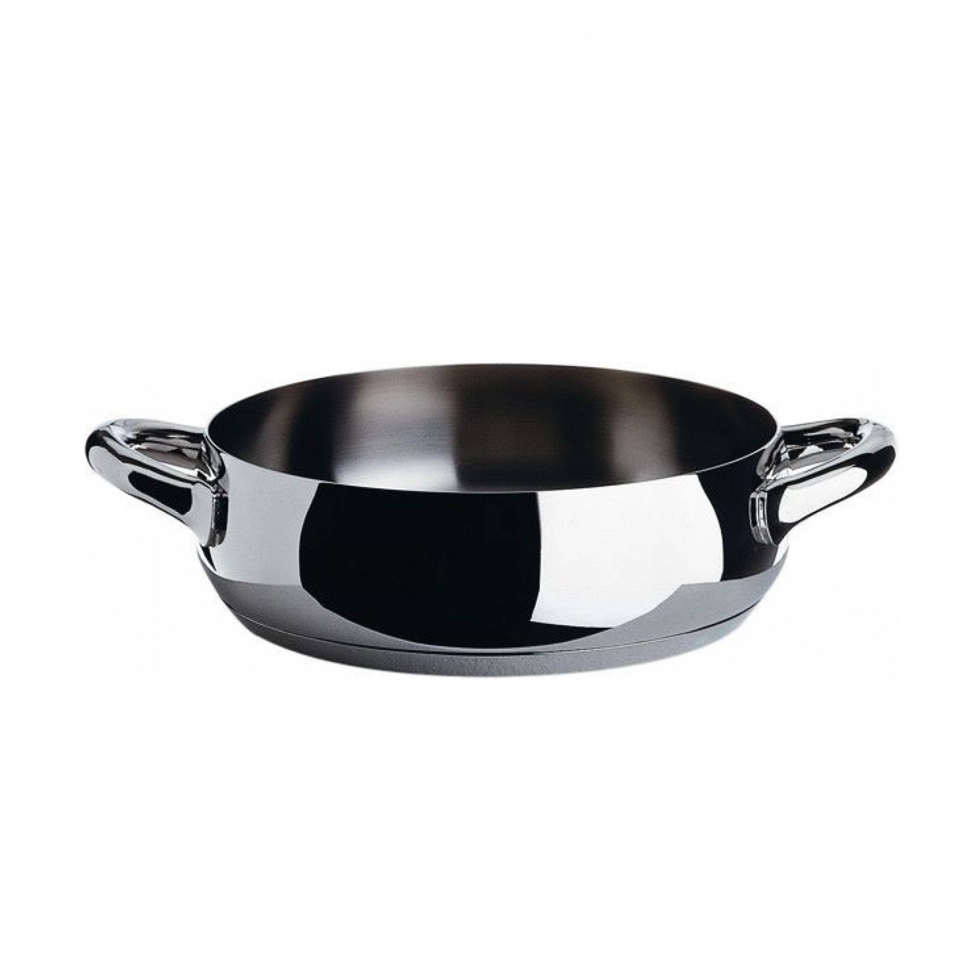 Alessi designové nízké hrnce Mami Polished (objem 280 cl)