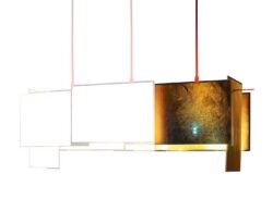 Ingo Maurer designová závěsná svítidla 24 Karat Blau M (rozšiřující díl pravý/levý)