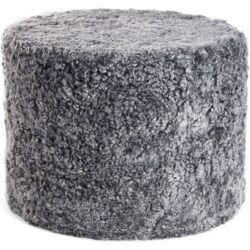 Natures Collection designové kožešinové stoličky New Zealand Sheepskin Pouf Round
