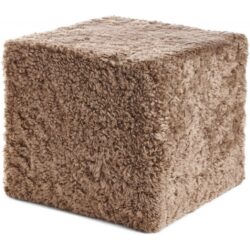 Natures Collection designové kožešinové stoličky New Zealand Sheepskin Pouf Square
