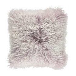 Natures Collection designové kožešinové polštáře Tibetan Sheepskin Snow Collection (40 x 40 cm)
