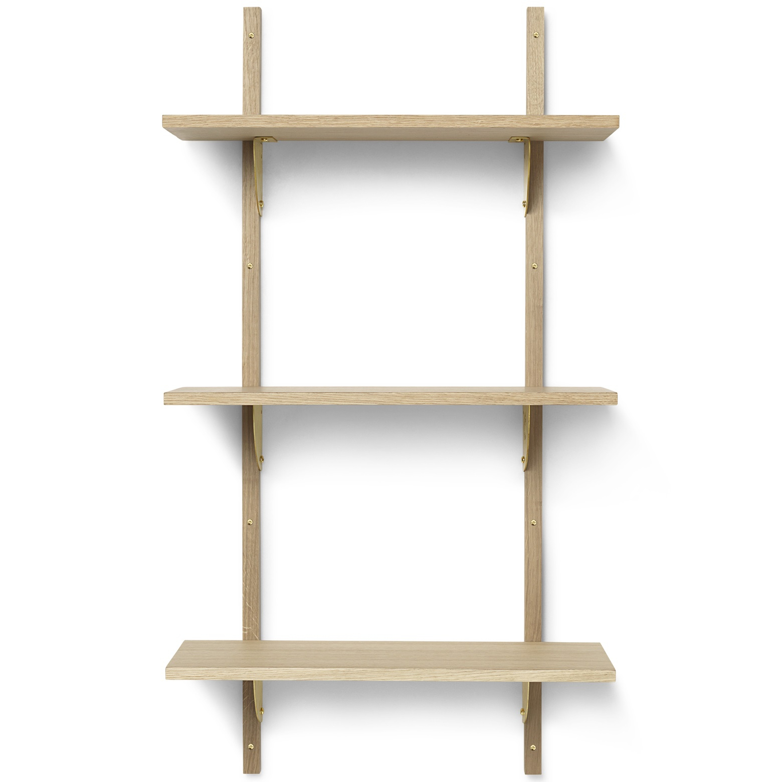 Ferm Living designové nástěnné police Sector Shelf Triple Narrow