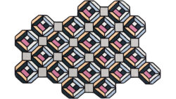 GAN designové koberce Parquet Tetragon (213 x 312 cm)
