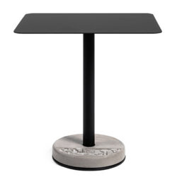 Lyon Beton jídelní stoly Donut Rectangular Bistro Table In Black